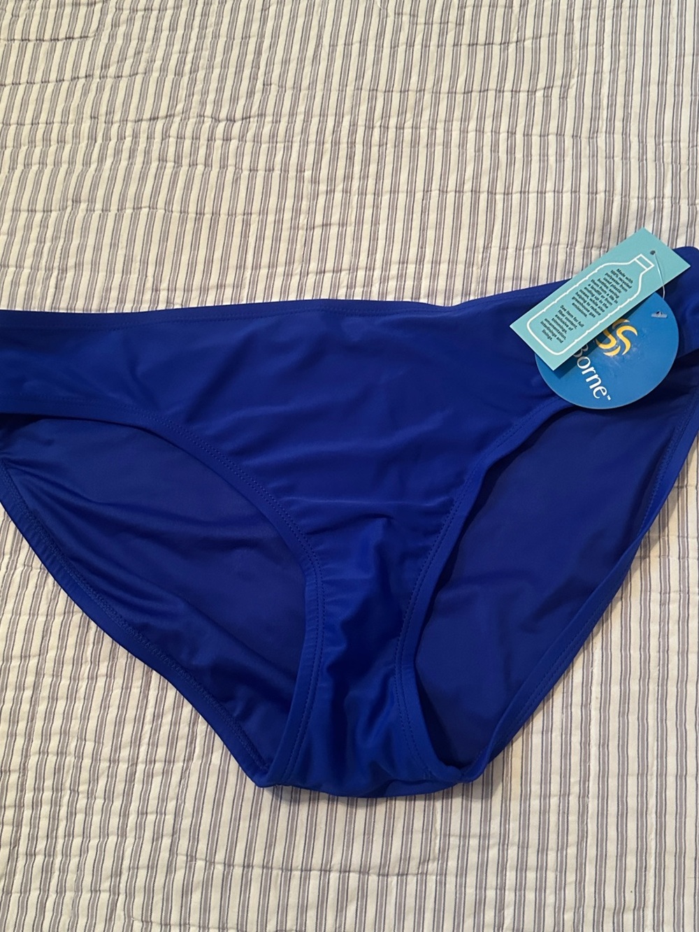 NEW Sol Borne Women’s Bikini Swim / Bathing Suit Bottom Blue XL